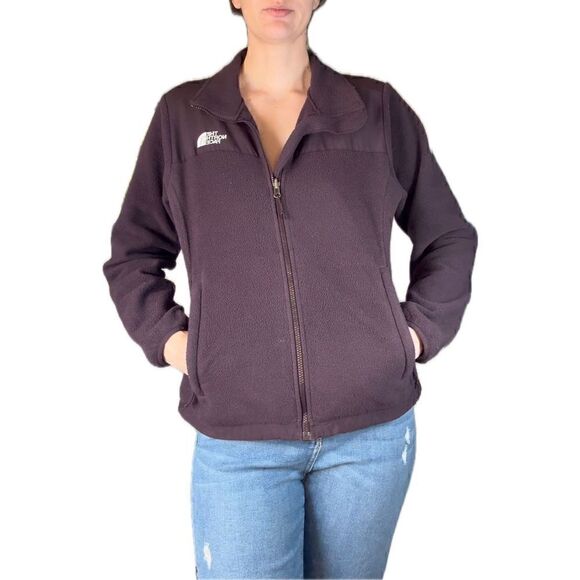 North Face Women’s Purple Denali Polartec Fleece Jacket Zip Up Coat Sz small - Picture 11 of 12